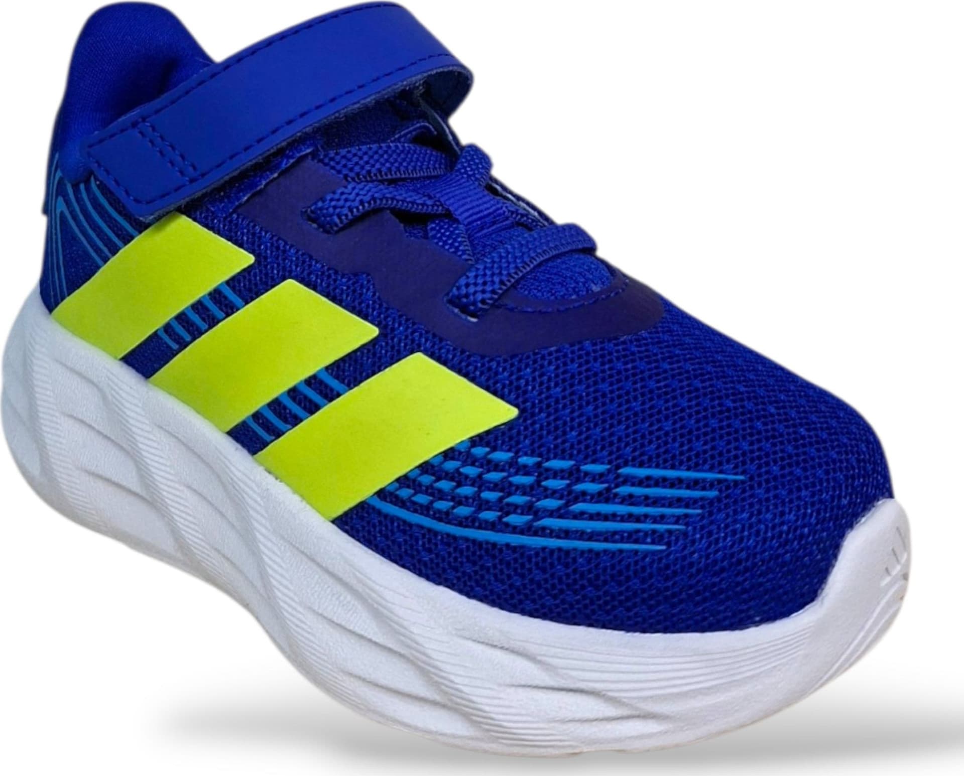 Adidas Galaxy 8 Sneakers Bambini e Ragazzi Blue Giallo – Lacci Elastici e Velcro | Scarpe Sportive Unisex 20-35 - 7