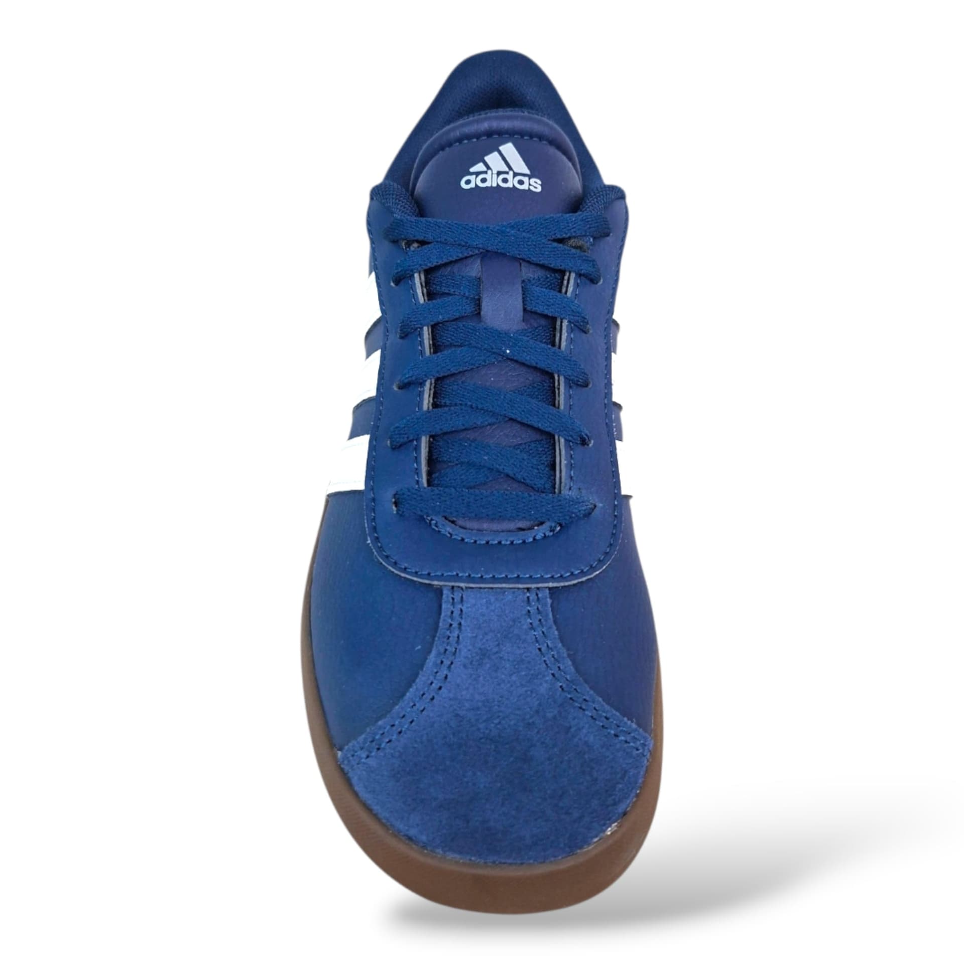 Adidas VL Court Sneakers Bambini e Ragazzi Blue Marrone – Lacci | Scarpe Sportive in Pelle e Suede Taglie 36-40 - 4