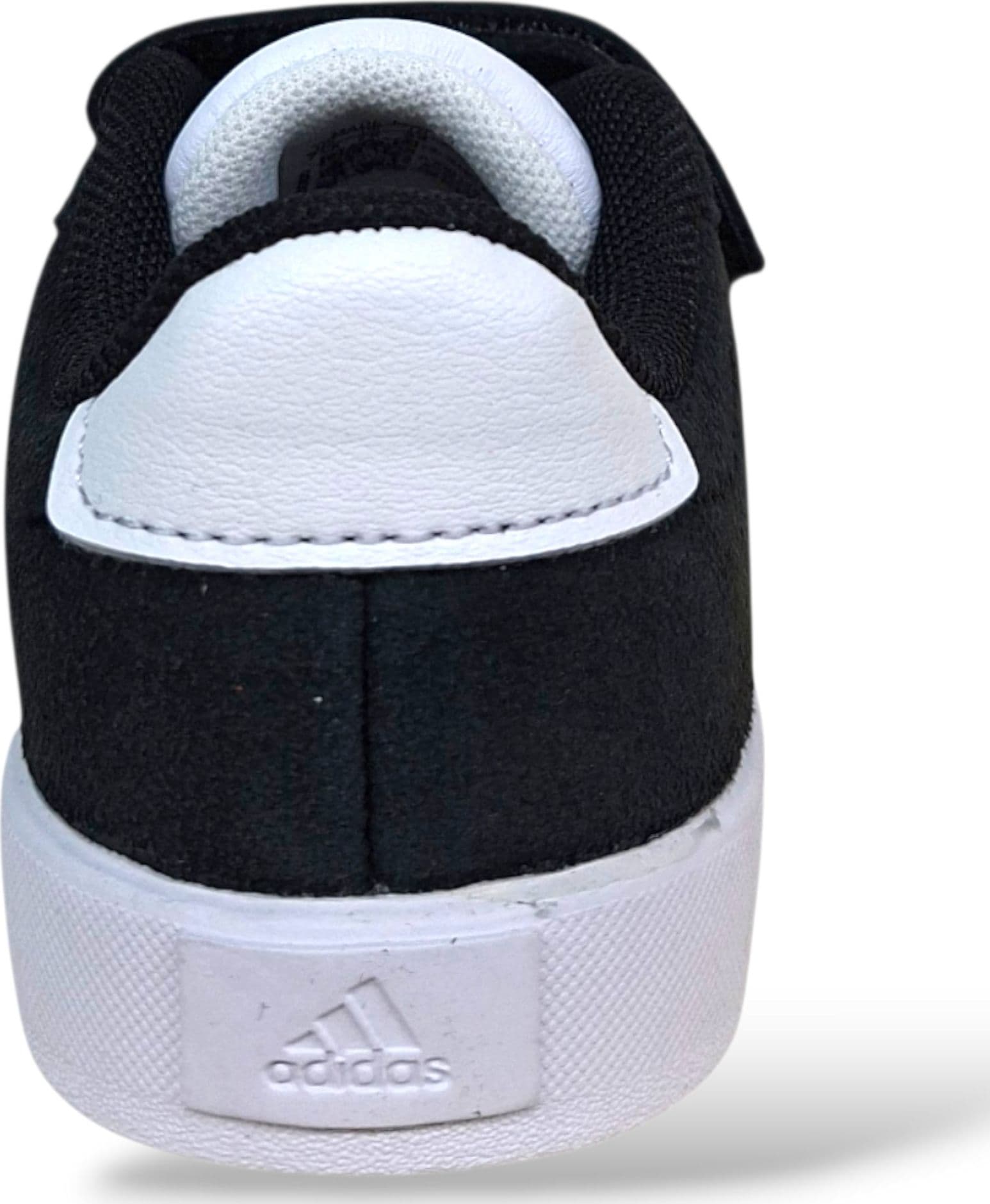 Adidas VL Court Sneakers Bambini Nero Bianco – Velcro a Strappo | Scarpe in Suede Bambino Piccolo 20-27 - 3