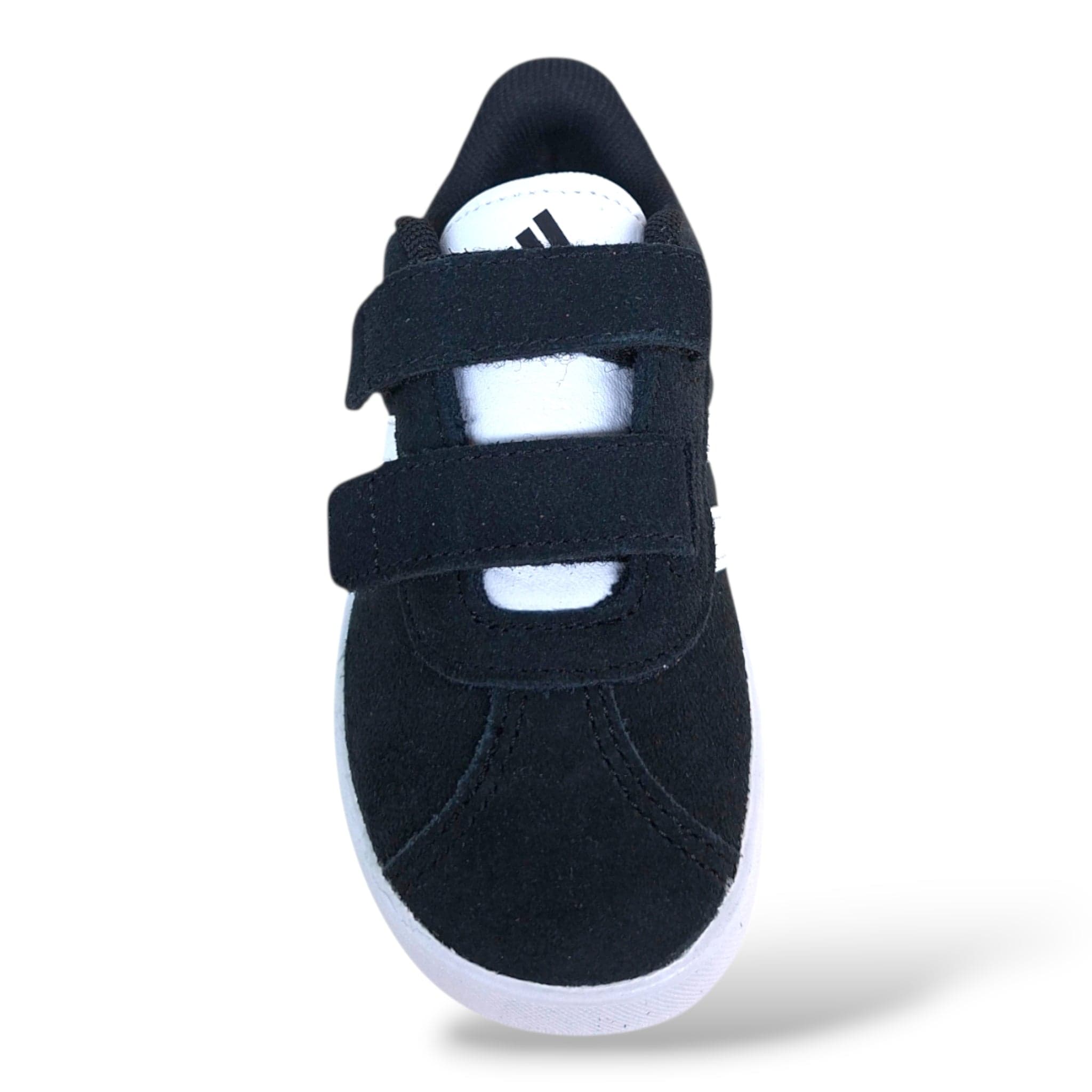 Adidas VL Court Sneakers Bambini Nero Bianco – Velcro a Strappo | Scarpe in Suede Bambino Piccolo 20-27 - 4