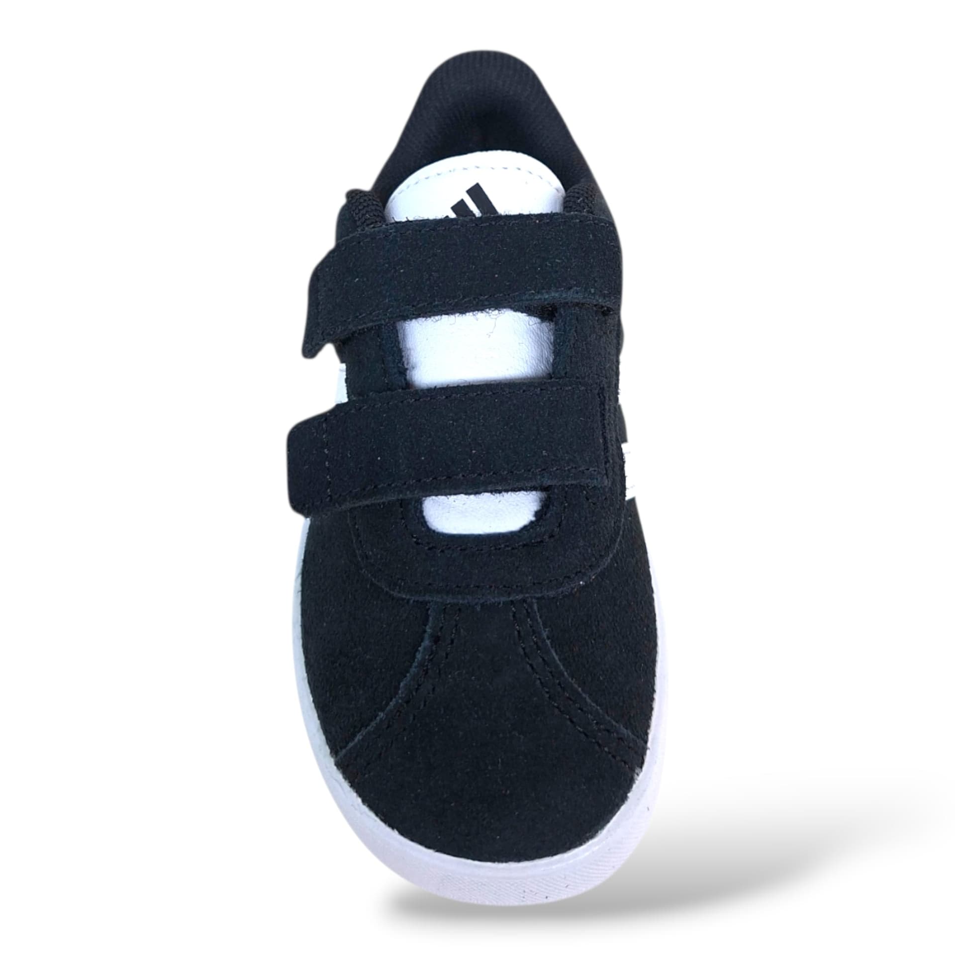 Adidas VL Court Sneakers Bambini Nero Bianco – Velcro a Strappo | Scarpe in Suede Bambino Piccolo 20-27 - 4