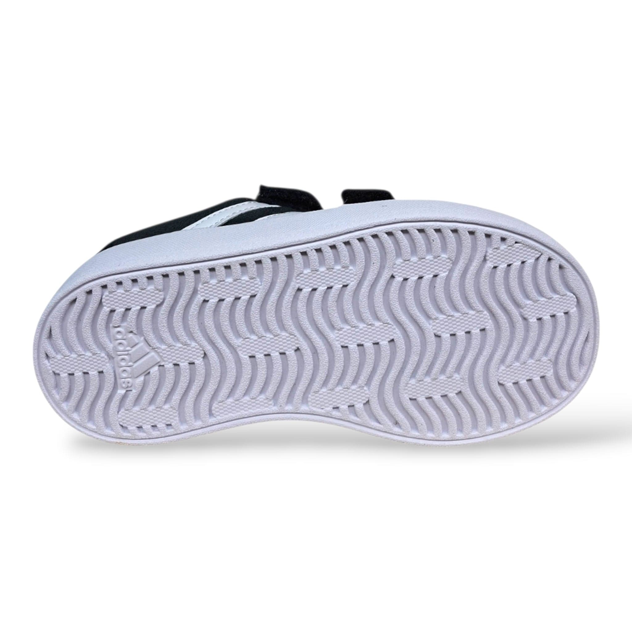 Adidas VL Court Sneakers Bambini Nero Bianco – Velcro a Strappo | Scarpe in Suede Bambino Piccolo 20-27 - 5