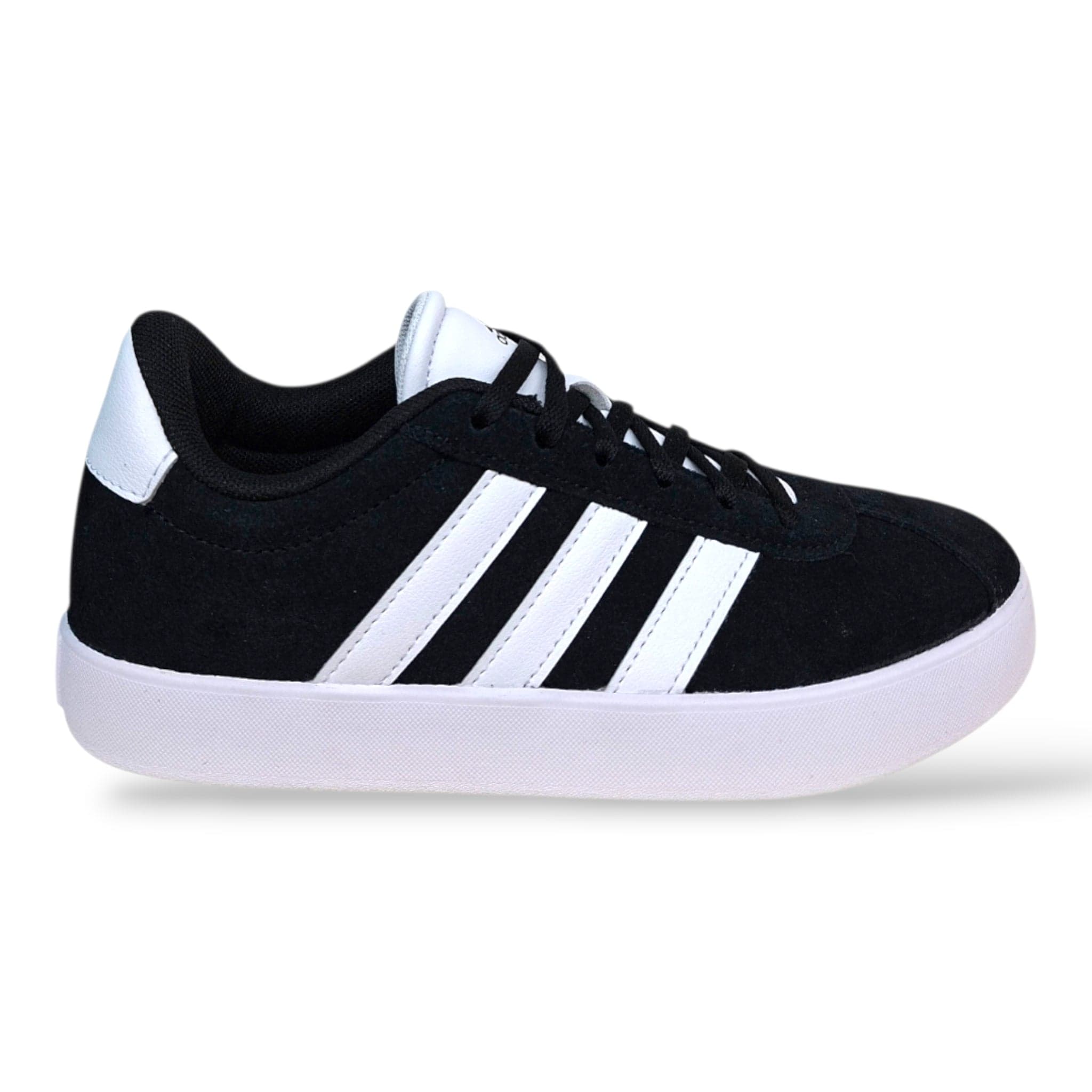 Adidas VL Court Sneakers Bambini e Ragazzi Nero Bianco – Lacci | Scarpe in Suede Unisex Taglie Grandi 36-40