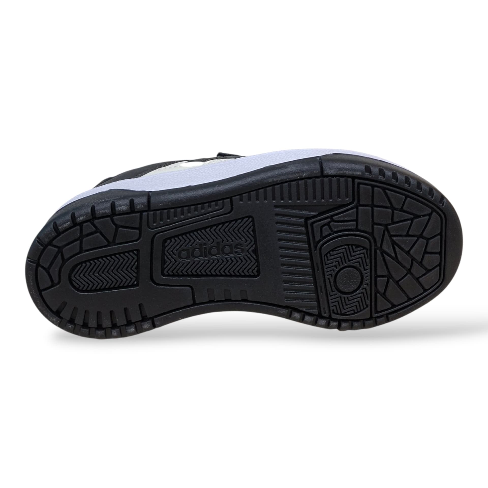 Adidas Rapid Court JP7654 – Sneakers Bambini e Ragazzi con Strappo | Pelle | Nero-Bianco - 5