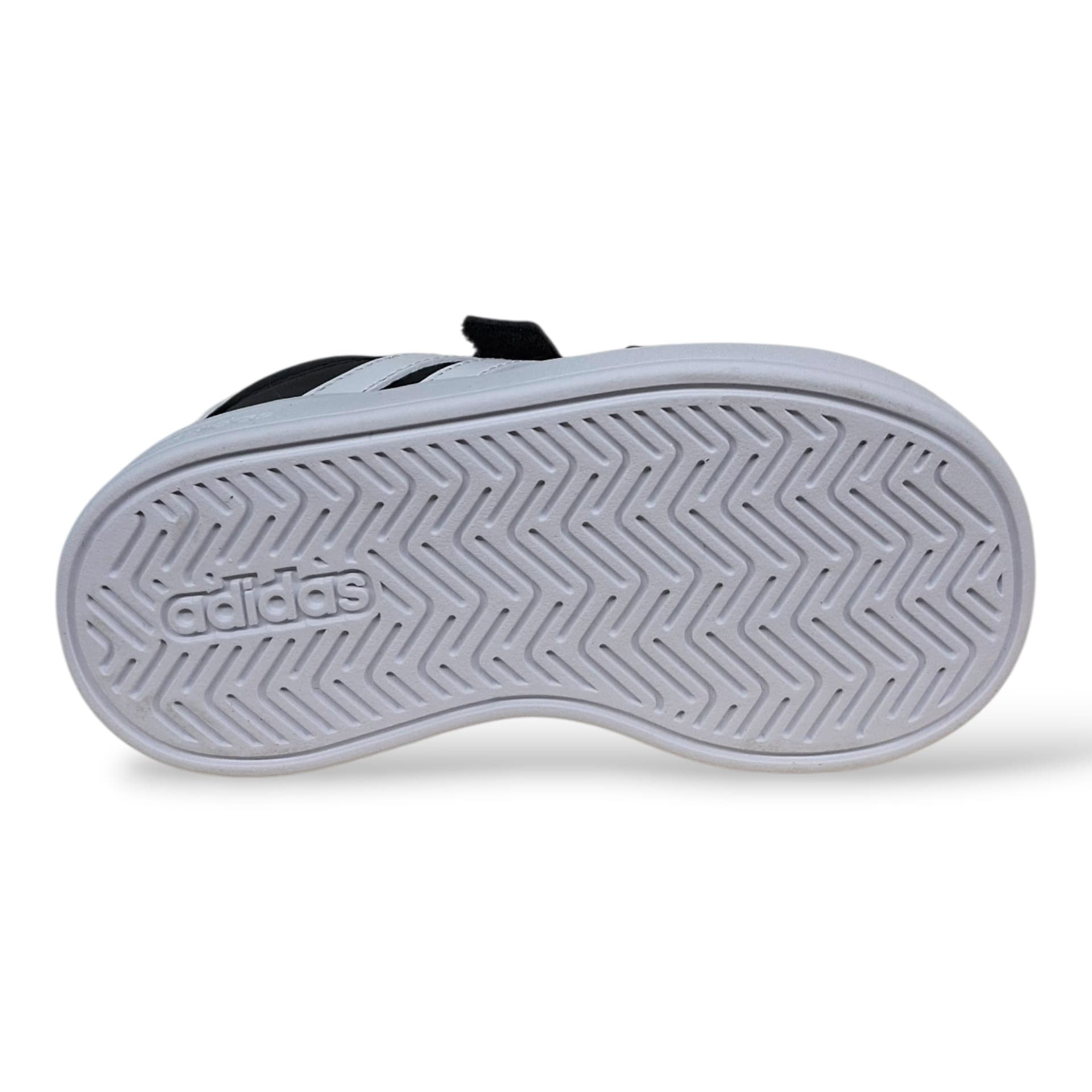 Adidas Grand Court Sneakers Bambini Nero Bianco | Taglia 20-27 | Velcro | Scarpetteria Gica - 5