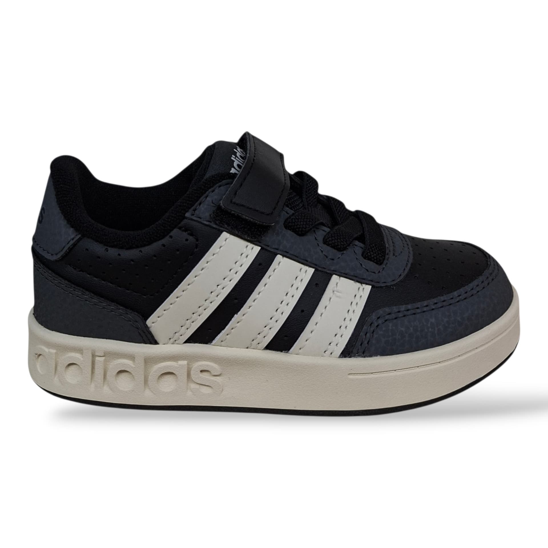 Adidas Breakbase Sneakers Bambini Ragazzi Nero Grigio | Taglia 28-35 | Laccio Elastico e Velcro | Scarpetteria Gica - 6