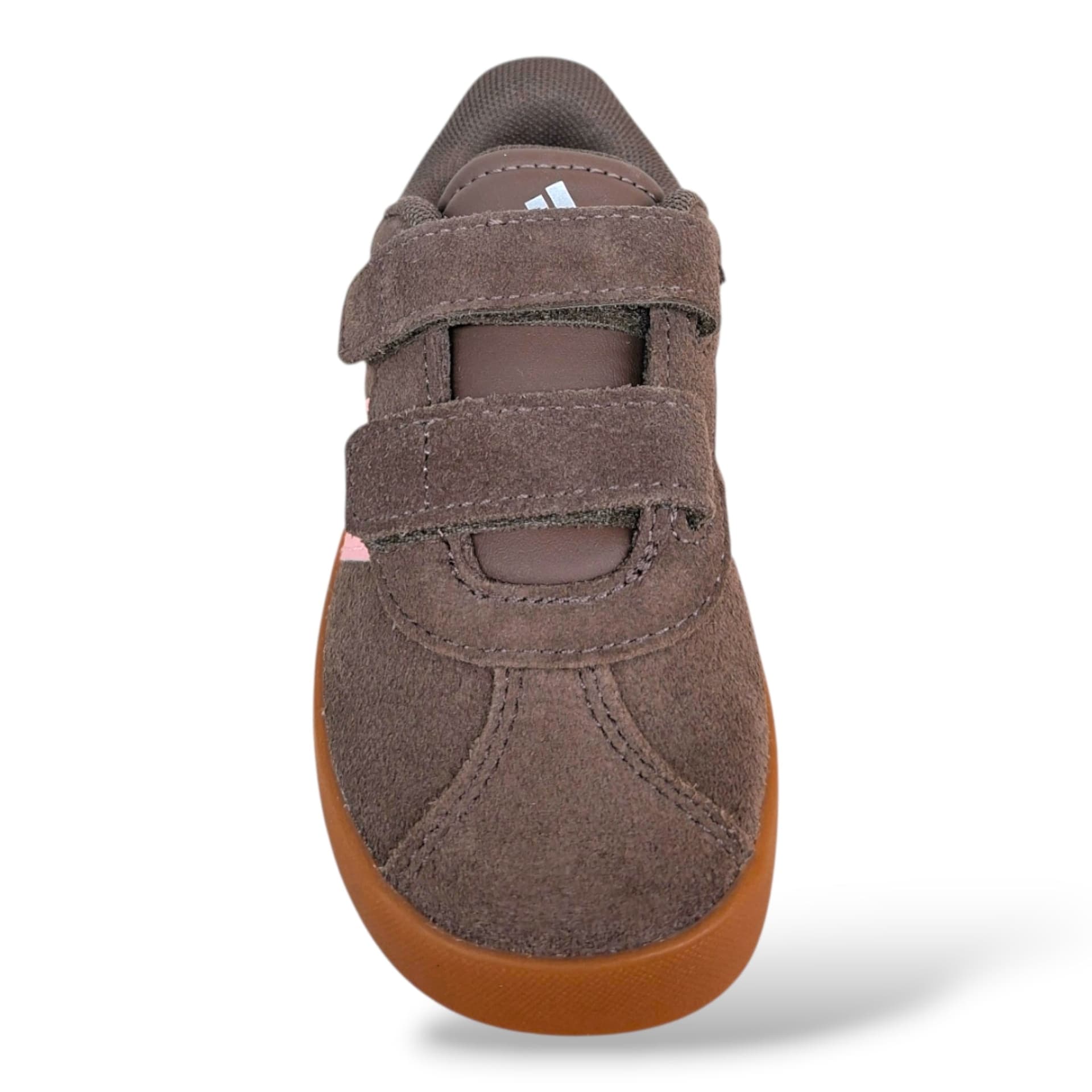 Adidas VL Court Sneakers Bambina Marrone Rosa | Taglia 20-27 | Velcro | Scarpetteria Gica - 4