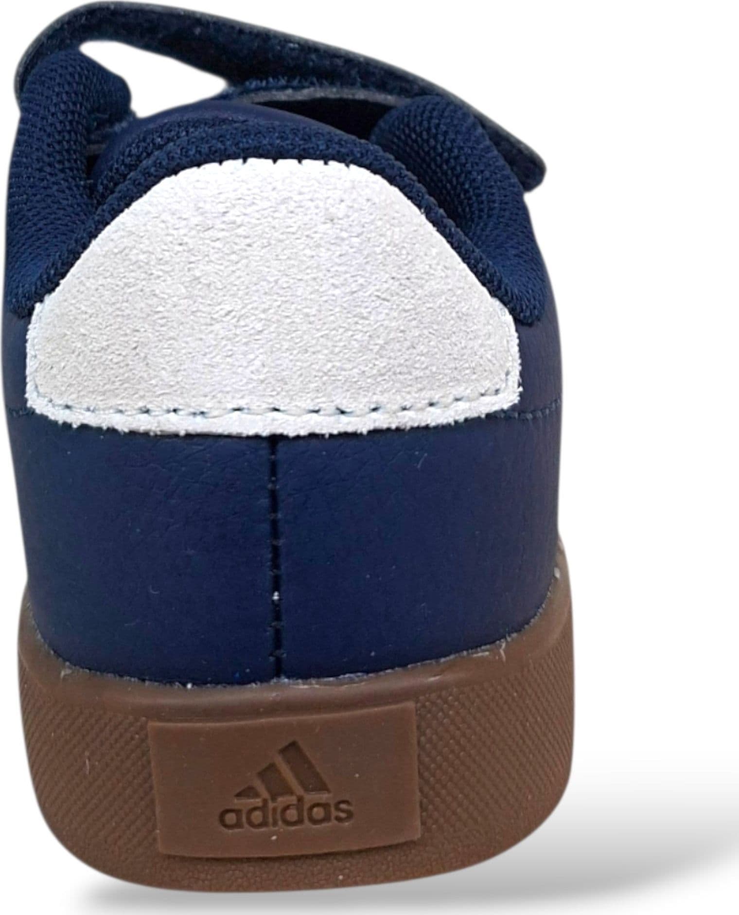 Adidas VL Court Sneakers Bambini Blu Marrone | Taglia 20-27 | Velcro | Scarpetteria Gica - 3