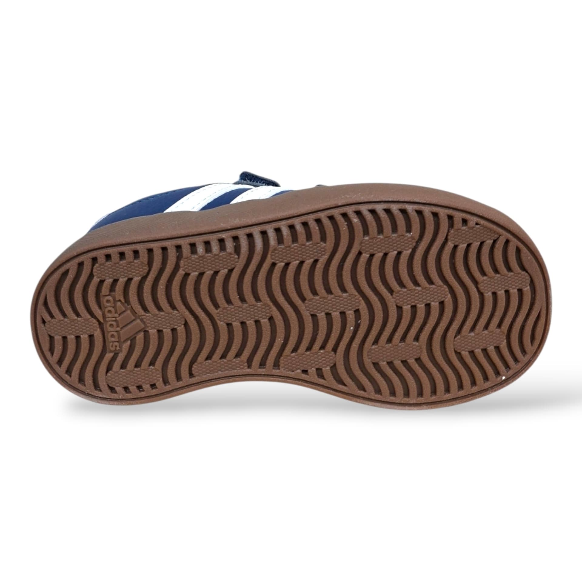 Adidas VL Court Sneakers Bambini Blu Marrone | Taglia 20-27 | Velcro | Scarpetteria Gica - 5