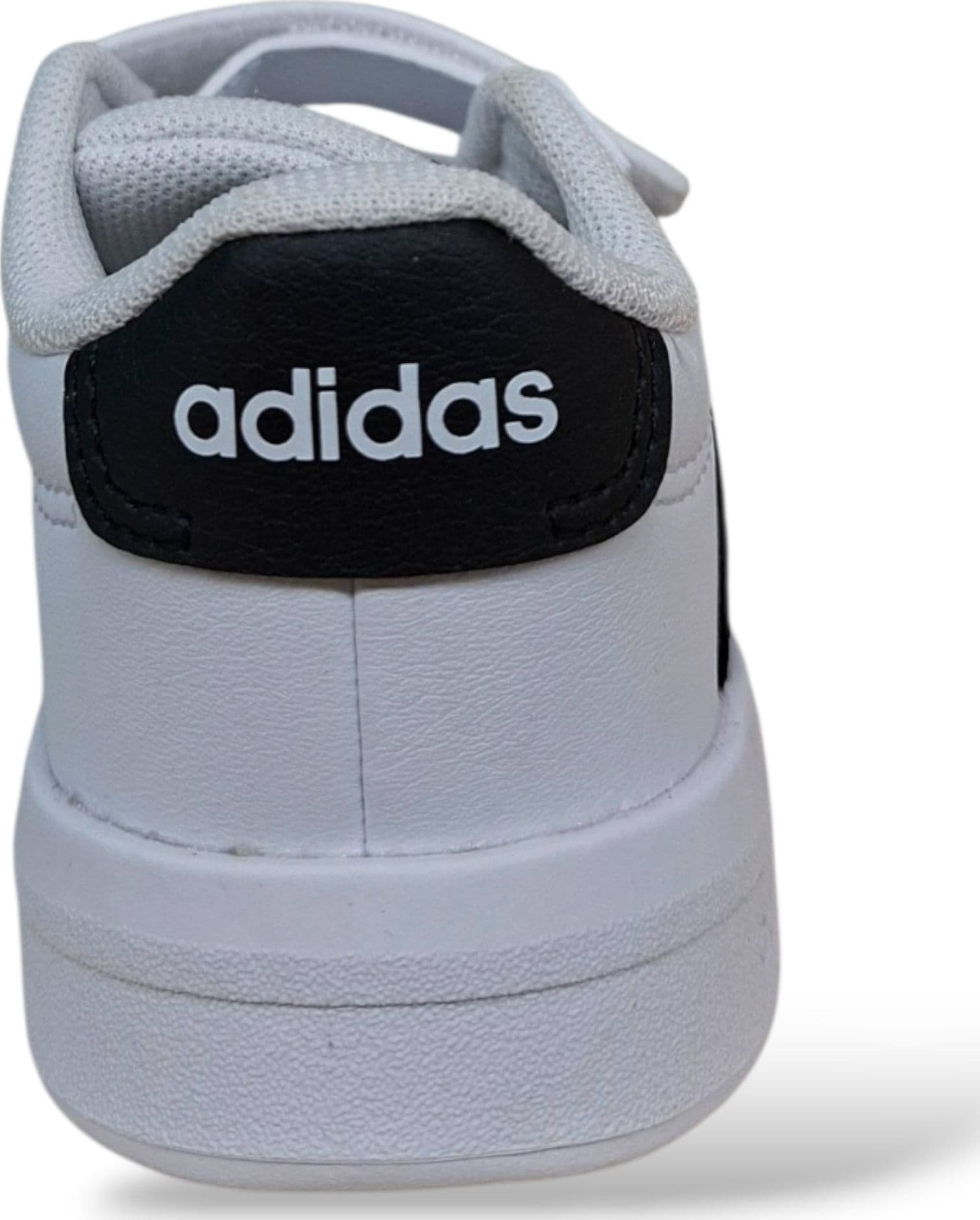 Adidas Grand Court HP3534 – Sneakers Bambina con Strappo | Pelle | Bianco-Nero - 3