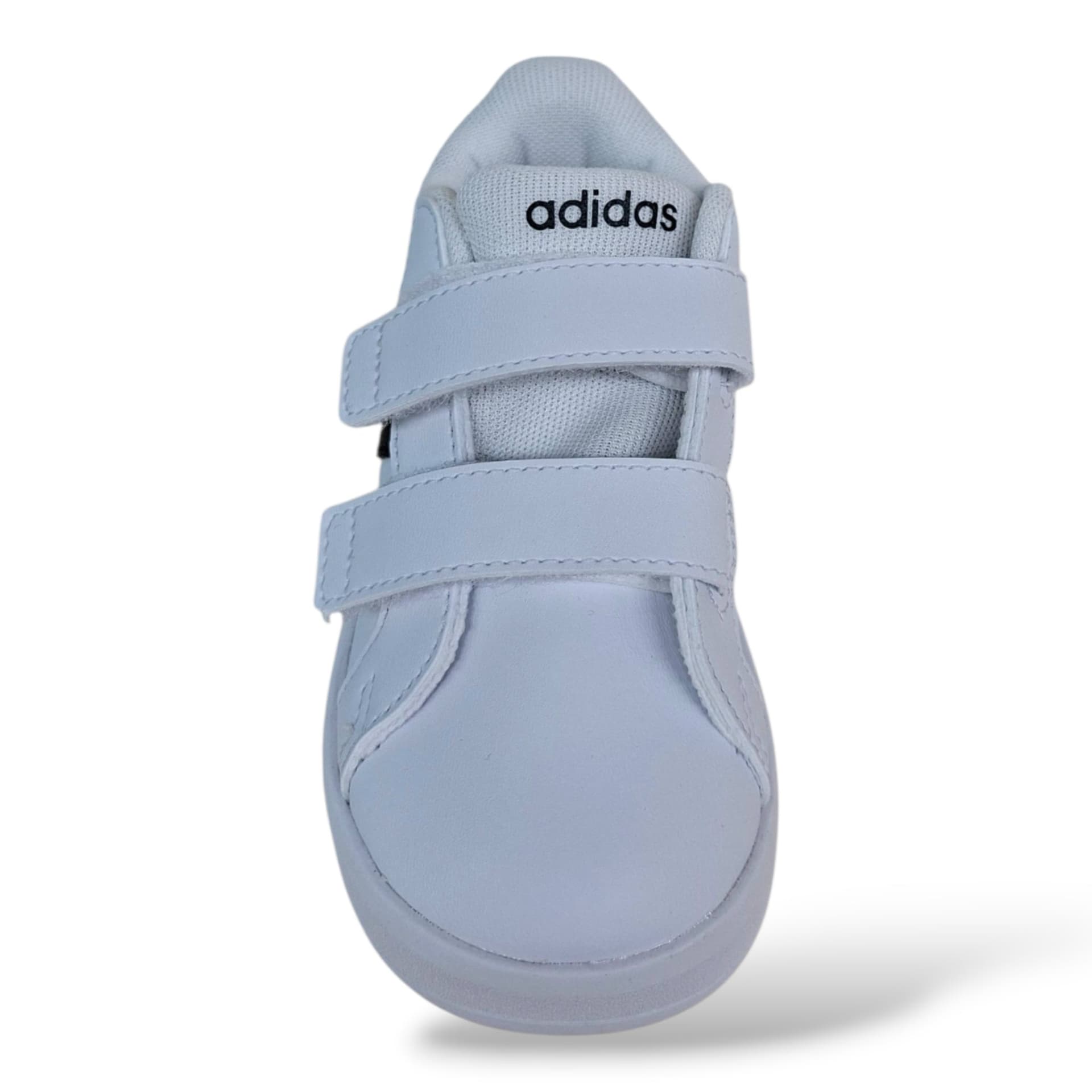 Adidas Grand Court HP3534 – Sneakers Bambina con Strappo | Pelle | Bianco-Nero - 4