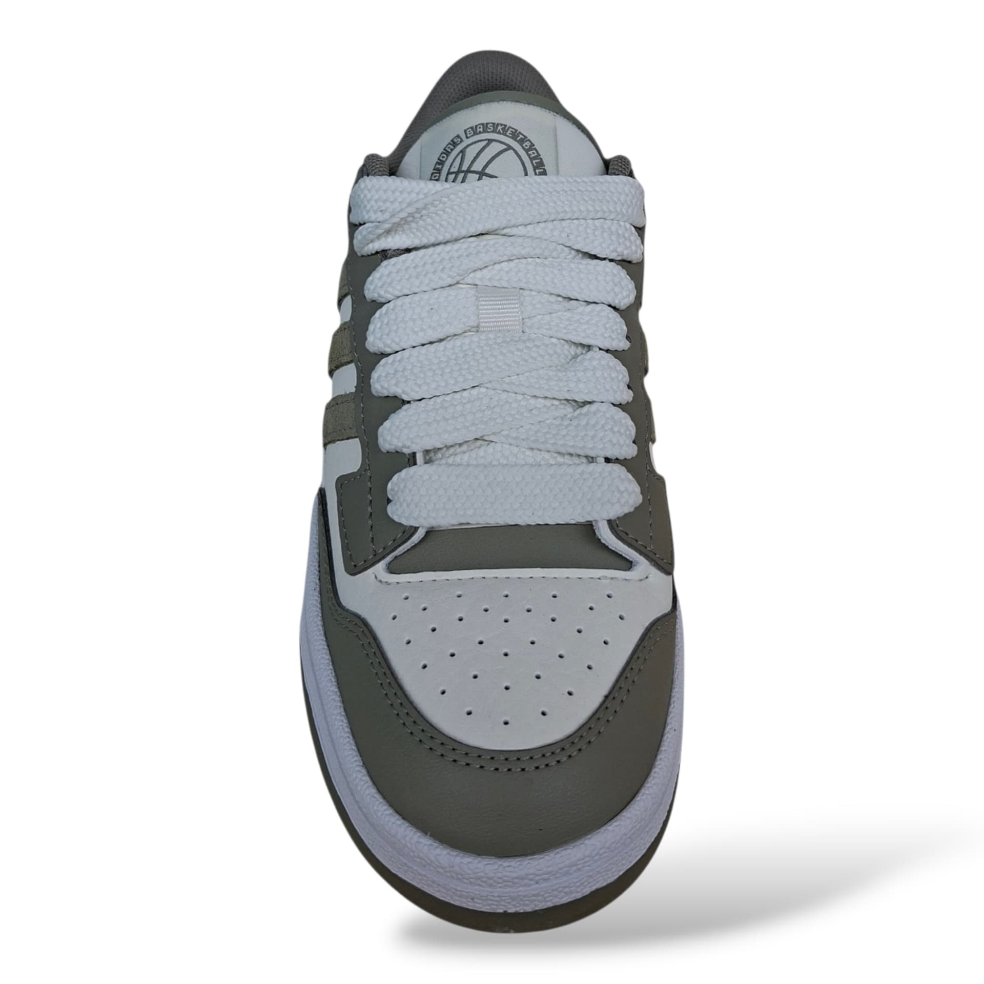 Adidas Rapid Court Sneakers Bambine Ragazze Grigio Bianco | Taglia 36-40 | Lacci | Scarpetteria Gica - 4