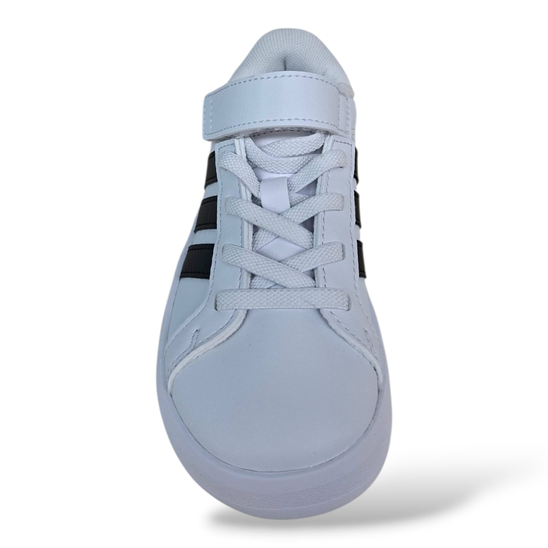 Adidas Grand Court Sneakers Bambini Ragazzi Bianco Nero | Taglia 28-35 | Laccio Elastico e Velcro | Scarpetteria Gica - 4