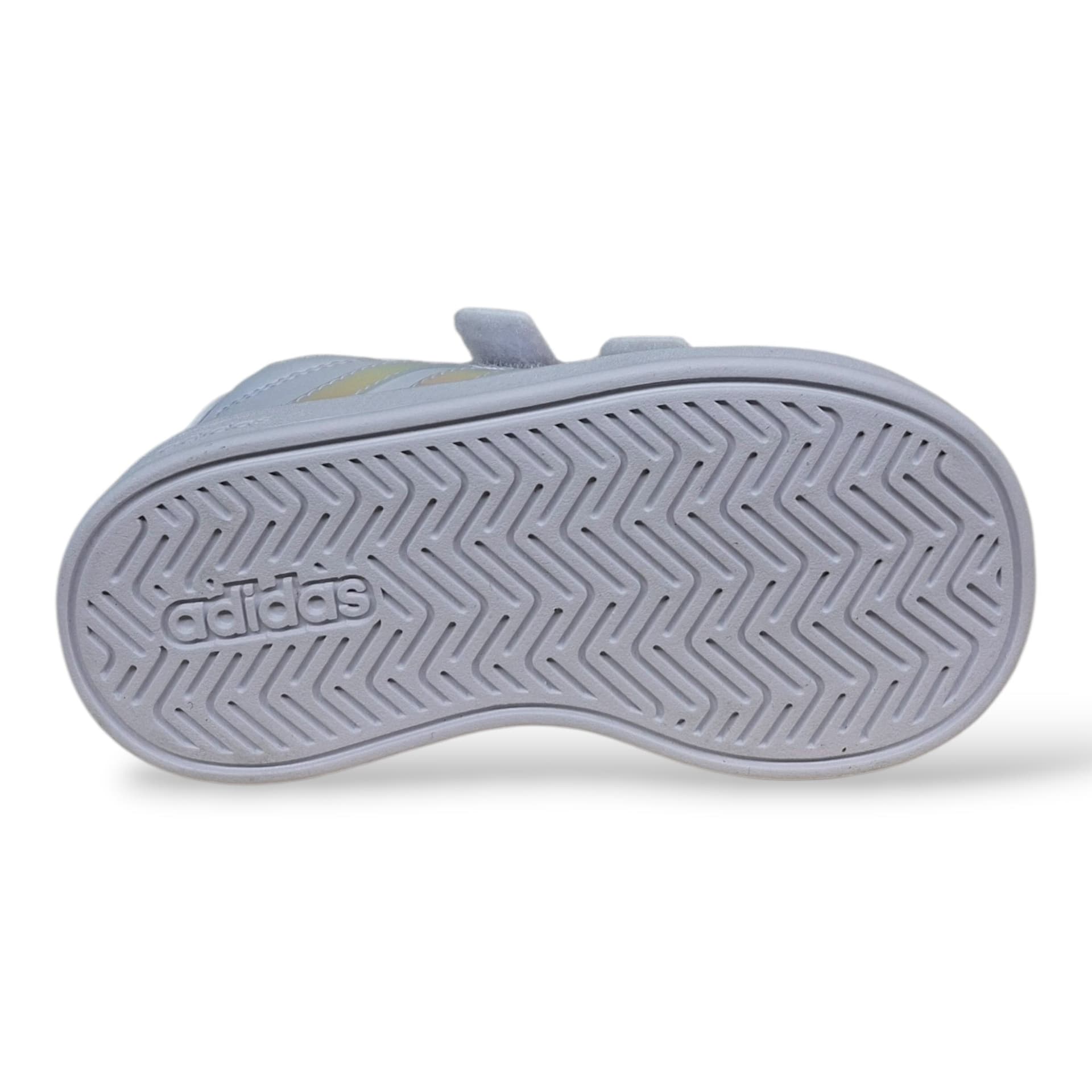 Adidas Grand Court Sneakers Bambina Bianco Cangiante | Taglia 20-27 | Velcro | Scarpetteria Gica - 5