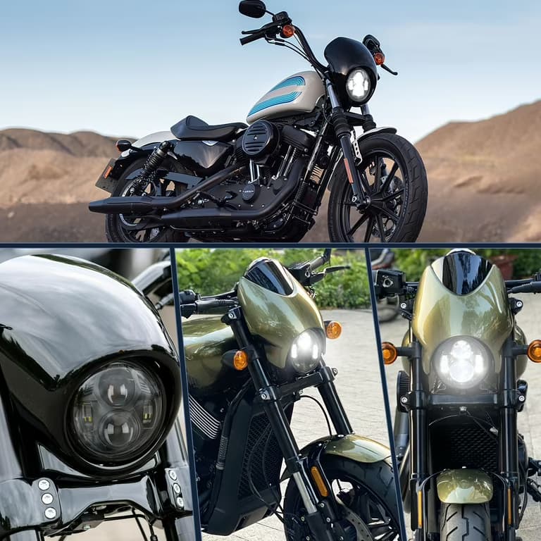 Kit Conversione LED H4 Moto Harley Davidson Sportster (Fino al 2020) Lampada 30W Bianco 6000K - 7
