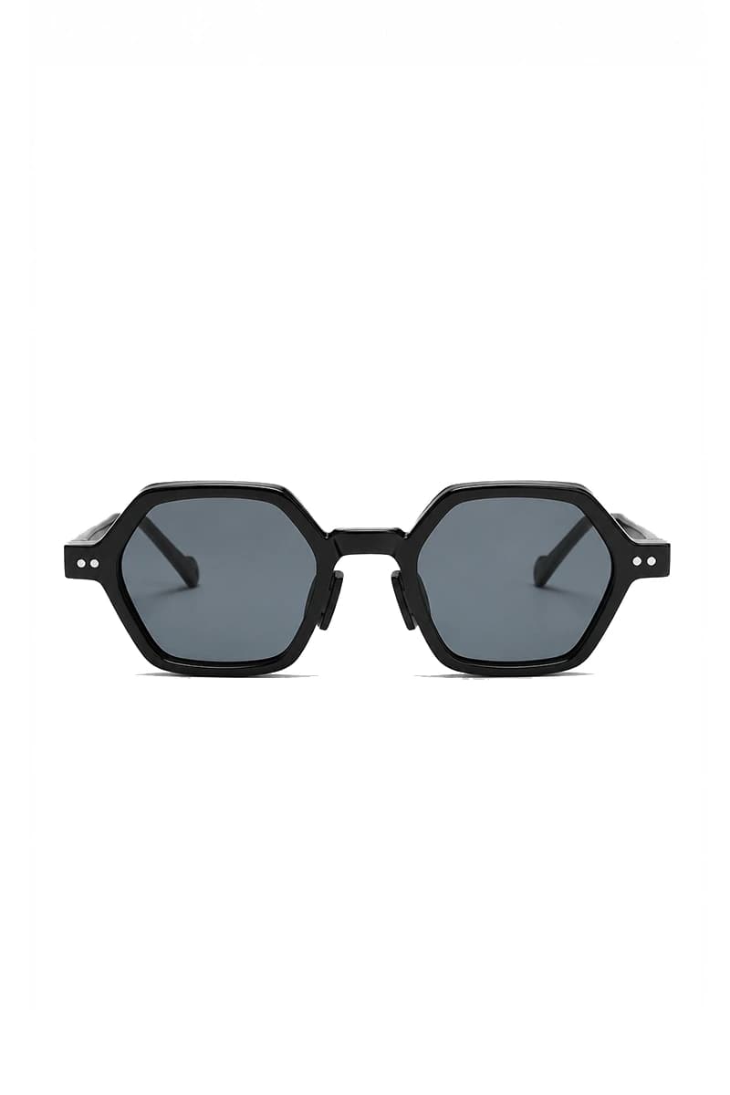Occhiali da Sole Esagonali Total Black - 2
