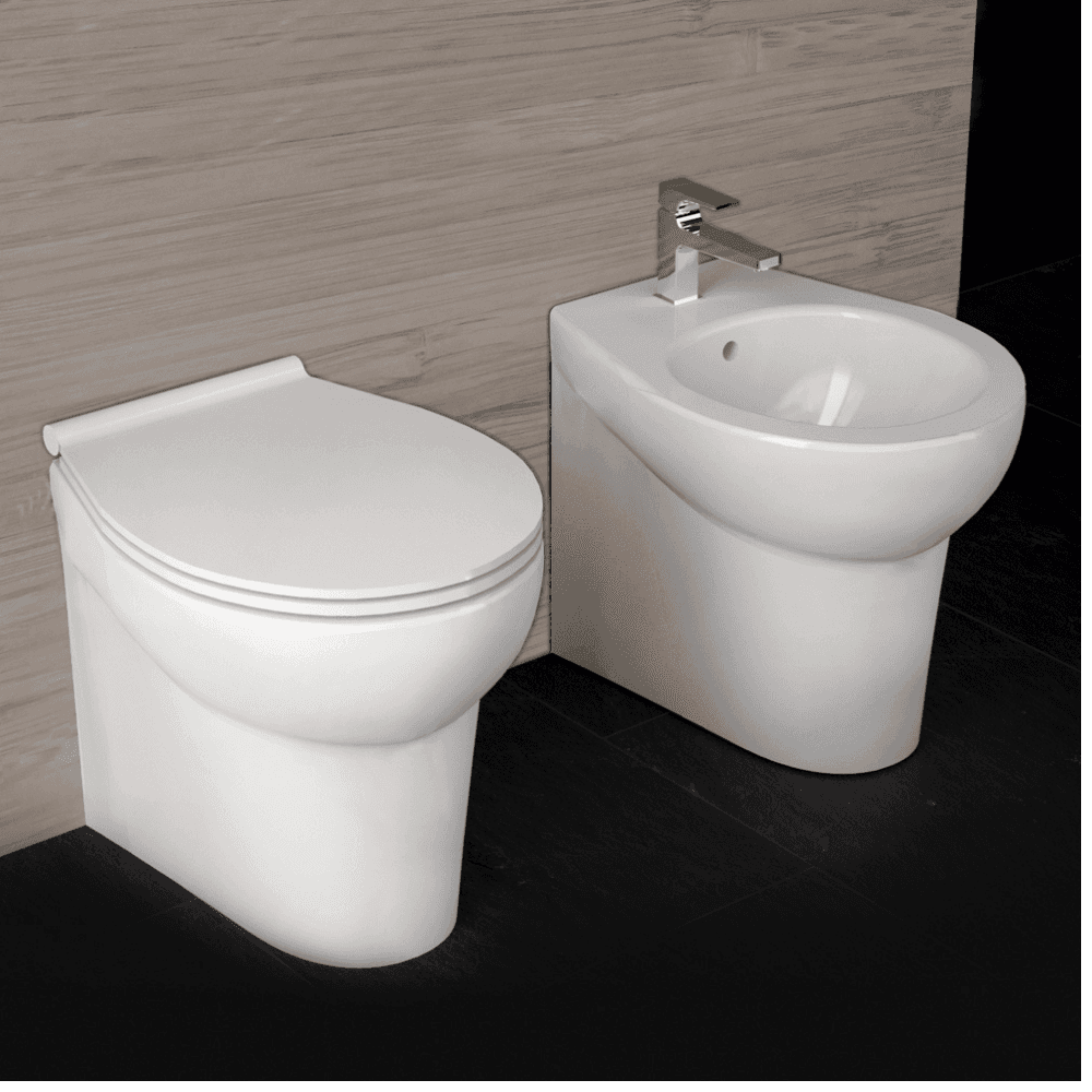 OGOMONDO Componenti Bagno Completo di Sanitari Accessori e Rubinetteria Cromata - 3