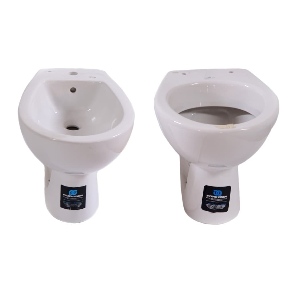 Sanitari in Ceramica Vaso WC + Bidet Colibrì 2 A Pavimento Pozzi Ginori - 2