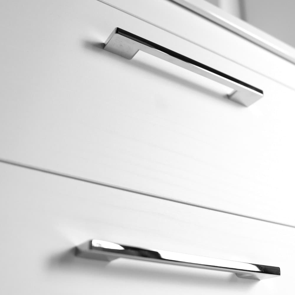Mobile da bagno sospeso Spring  Bianco con Colonna specchio MADE IN ITALY - 3