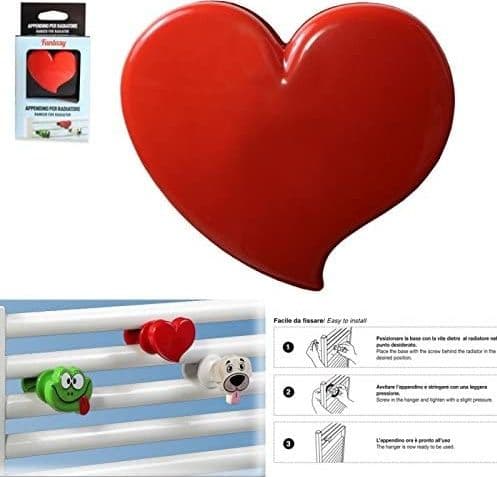 Pika Shop Appendino per Termoarredo Attacco Universale Modello Fantasy Lovly - 2