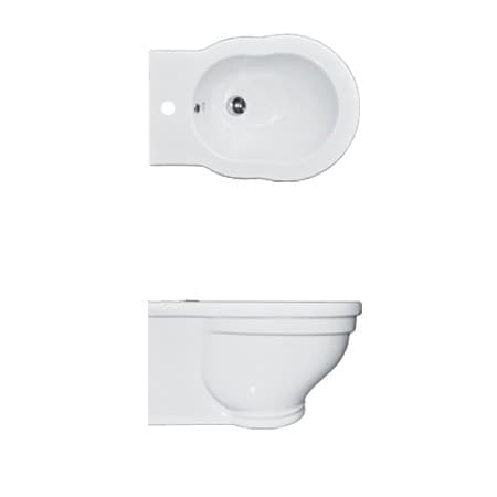 Coppia di Sanitari in Ceramica Vaso WC + Bidet Sospesi Althea Royal - 3