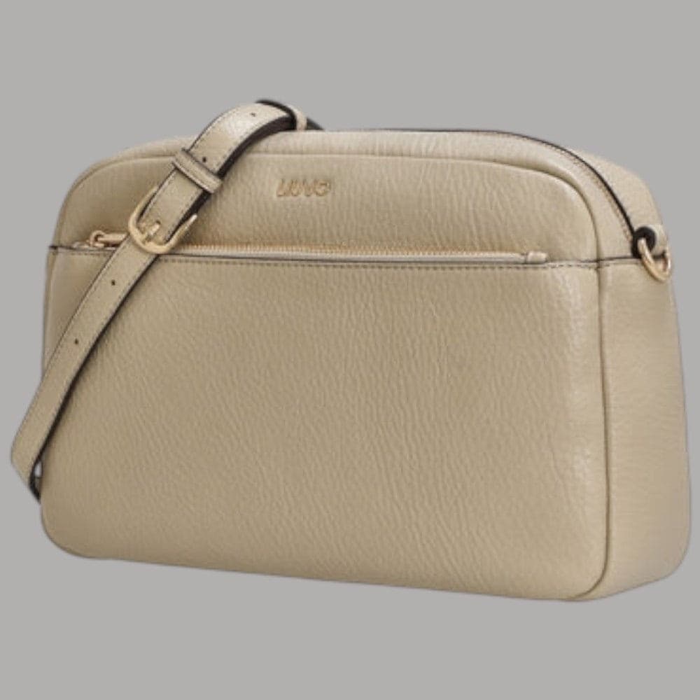 Liu Jo Borsa Tracolla Camera Case Effetto Bottalato con Zip Sabbia - 2