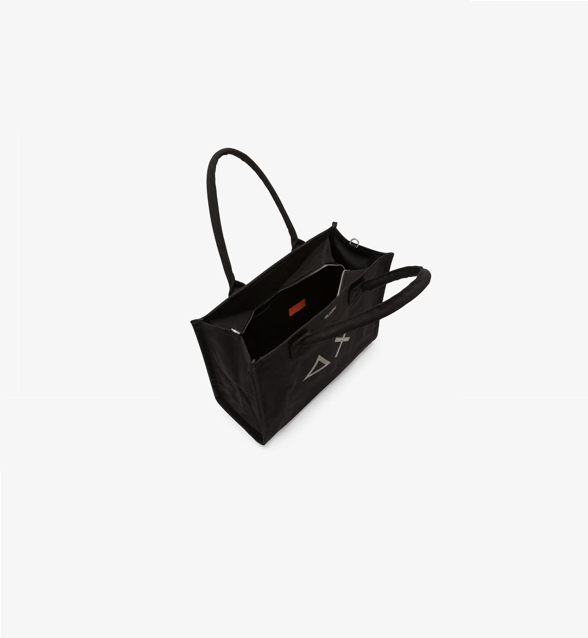SUN68 Shopping bag Donna  Cali grande in tela di cotone nero - 3