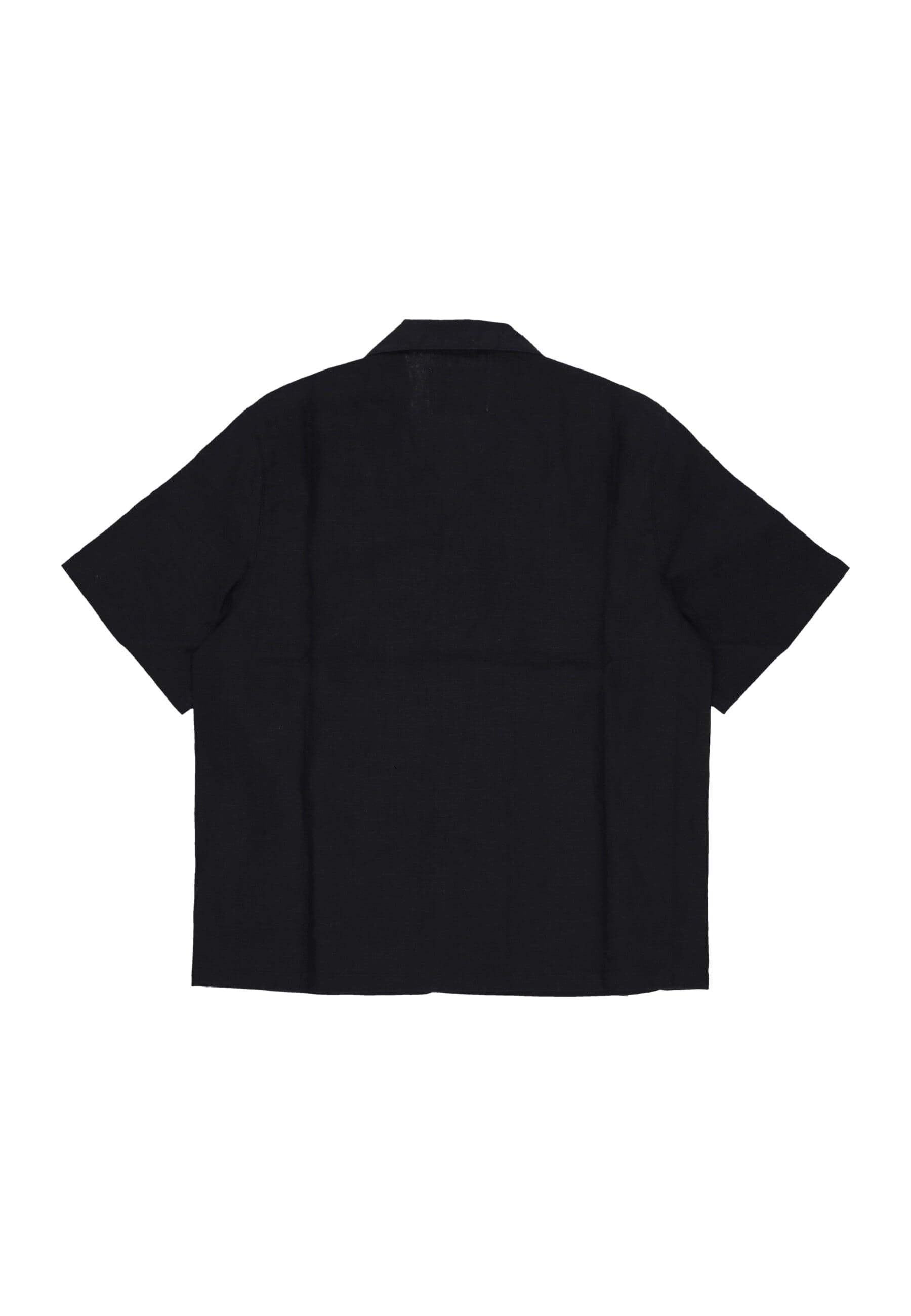 ARTE Camicia Manica Corta Uomo Linen Shirt Black - 2