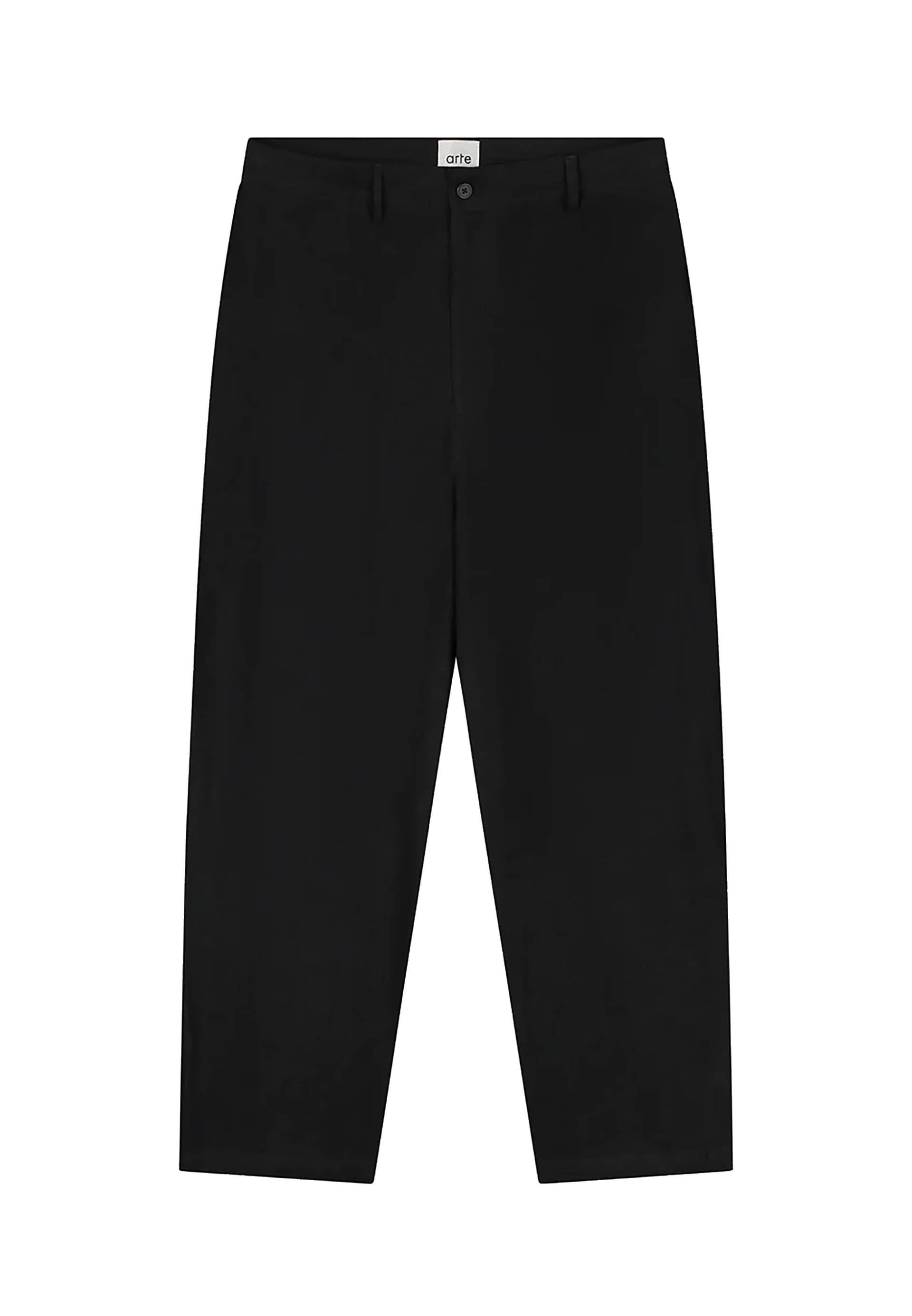ARTE Pantalone Lungo Uomo Linen Suit Pants Black - 4