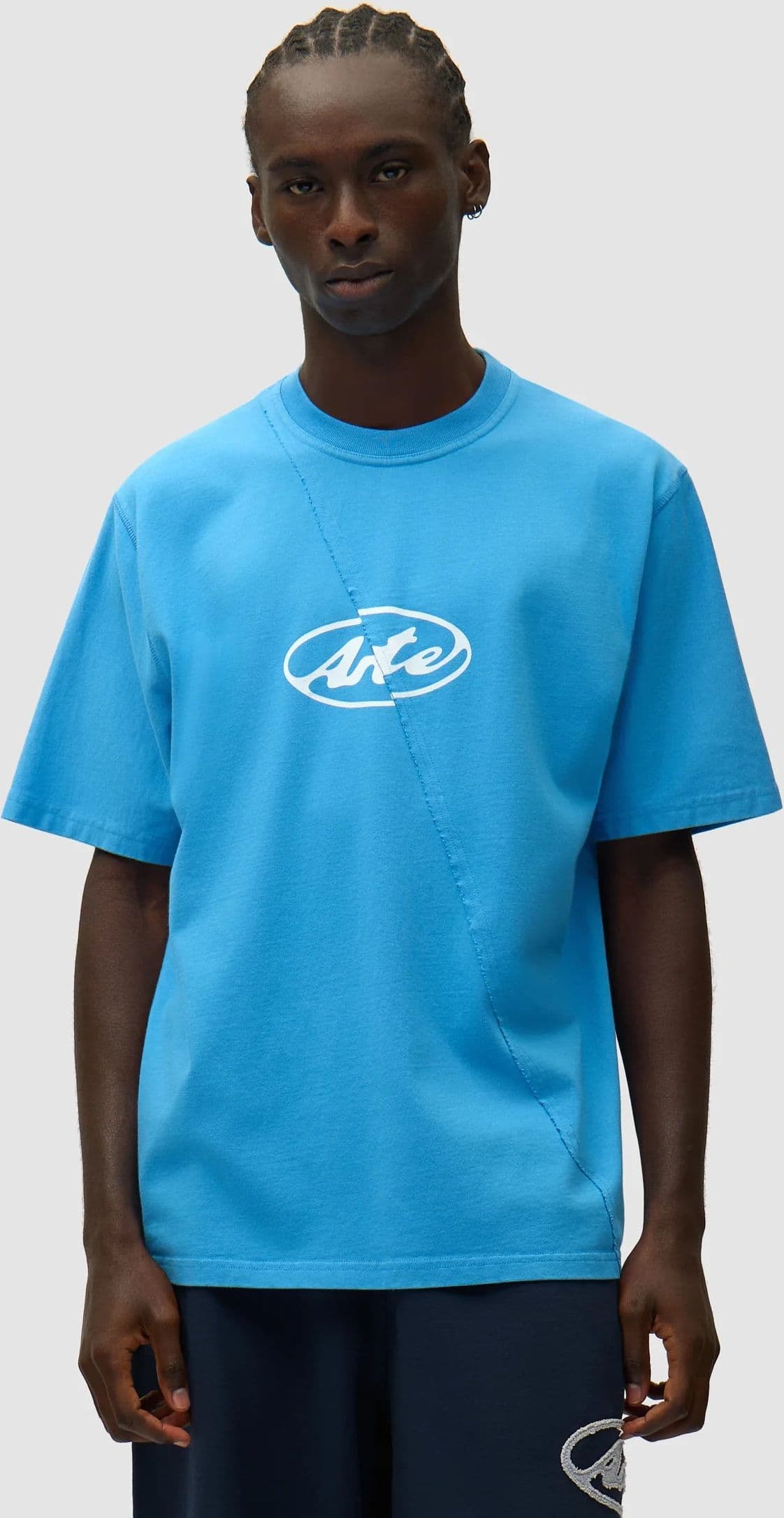 ARTE Maglietta Uomo Circle Logo Tee Blue - 3