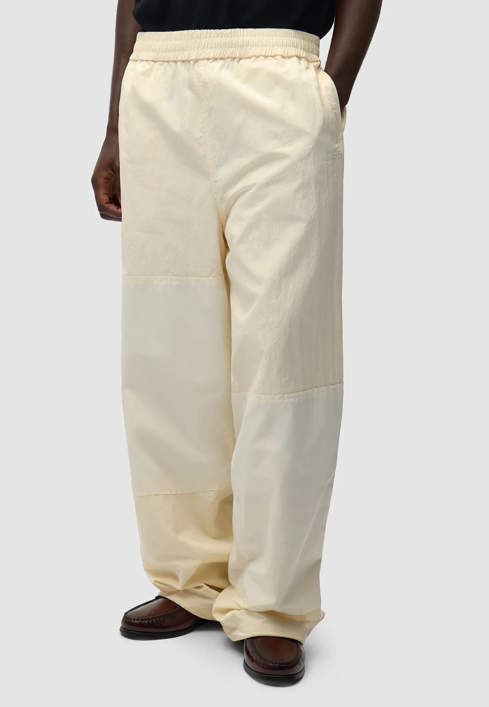 ARTE Pantalone Lungo Uomo Squared Track Pants Cream - 3