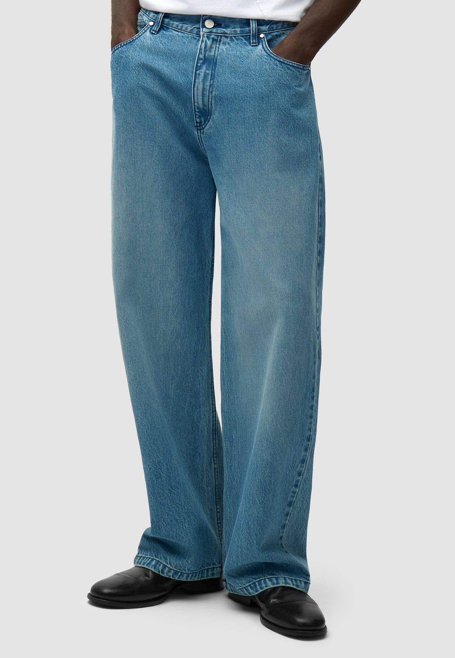 ARTE Jeans Uomo Circle Logo Pocket Pants Denim Bleach - 2