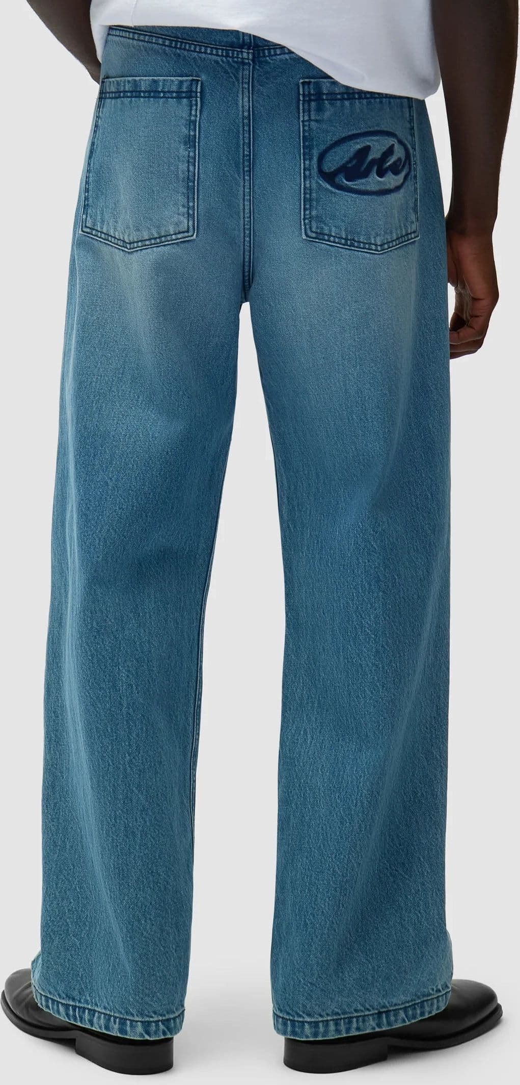ARTE Jeans Uomo Circle Logo Pocket Pants Denim Bleach - 3