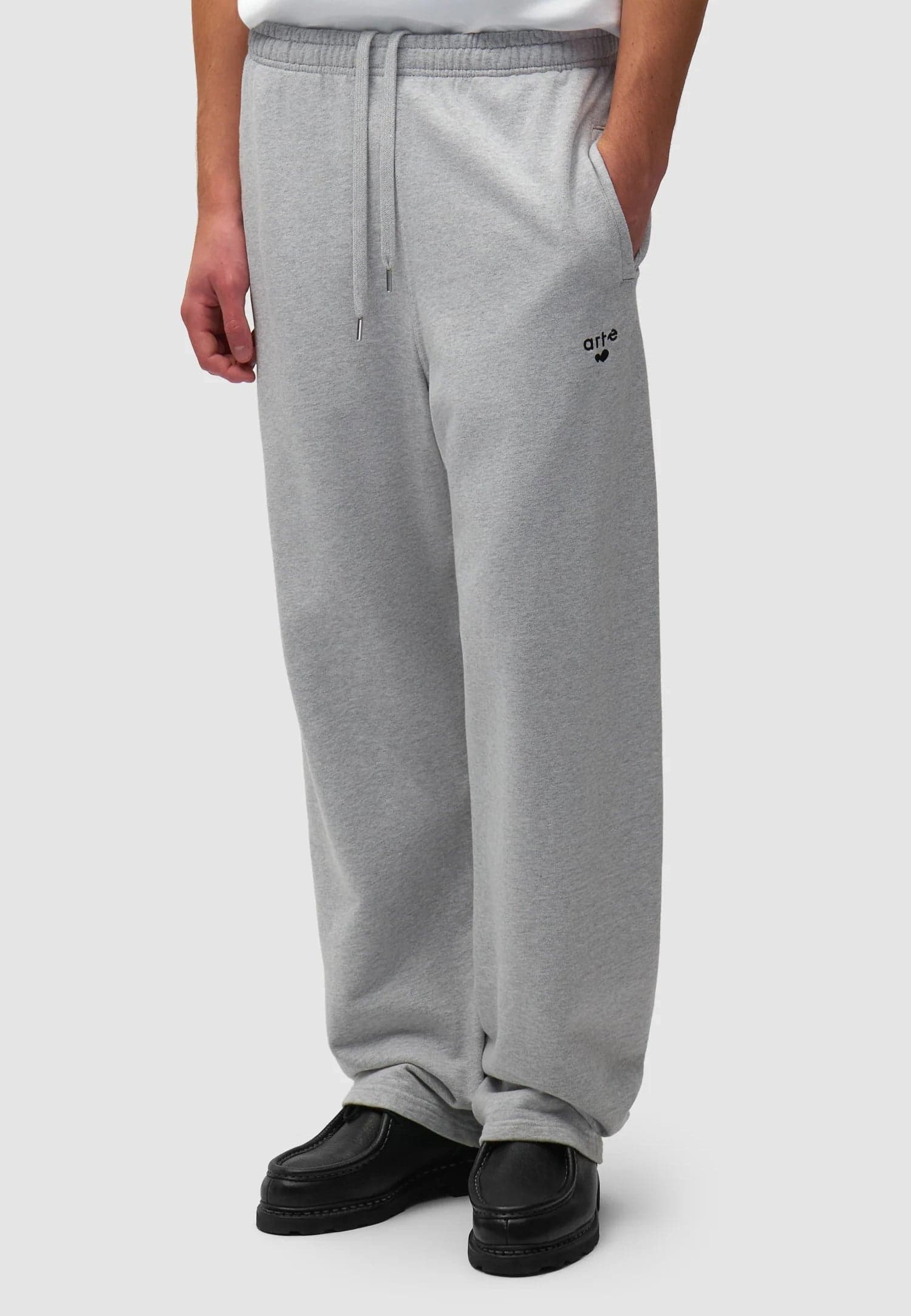 ARTE Pantalone Tuta Leggero Uomo Heart Logo Sweatpants Grey - 3