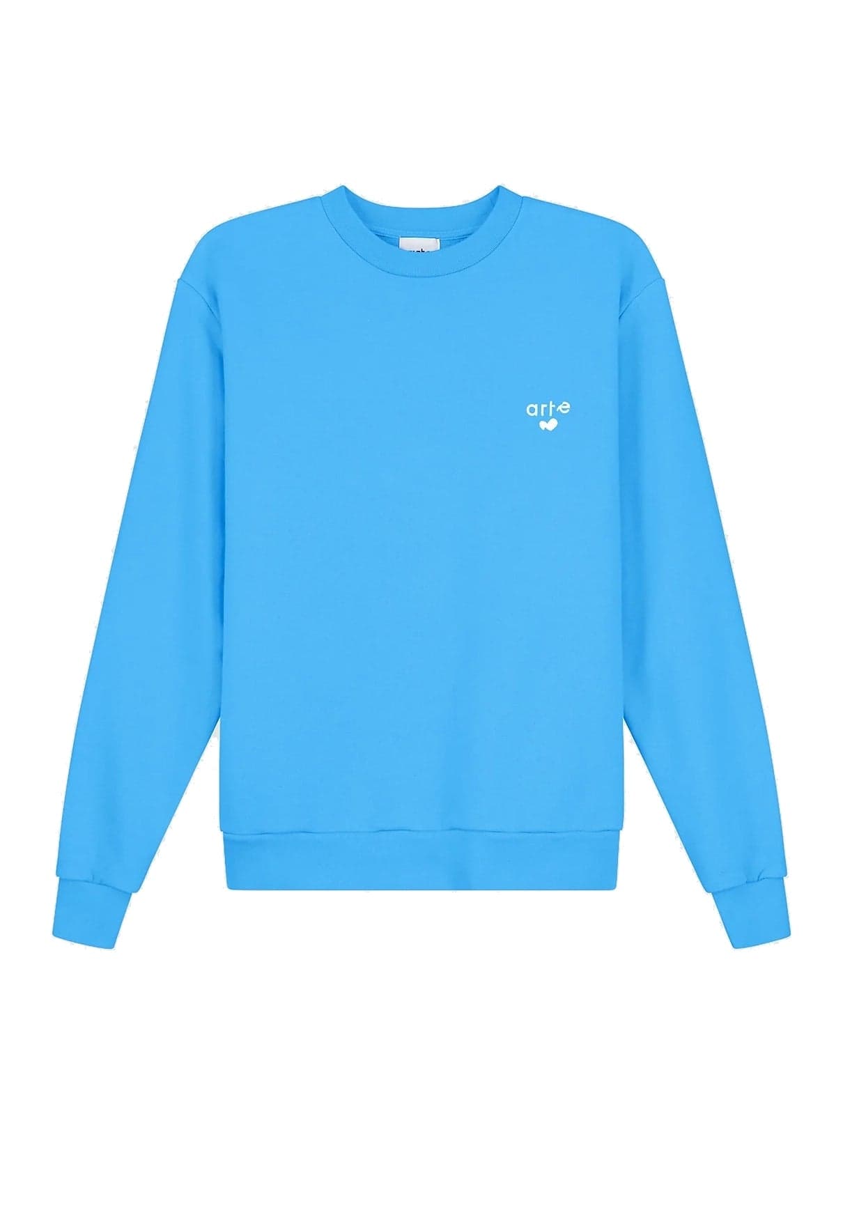 ARTE Felpa Leggera Girocollo Uomo Heart Logo Crewneck Blue - 4