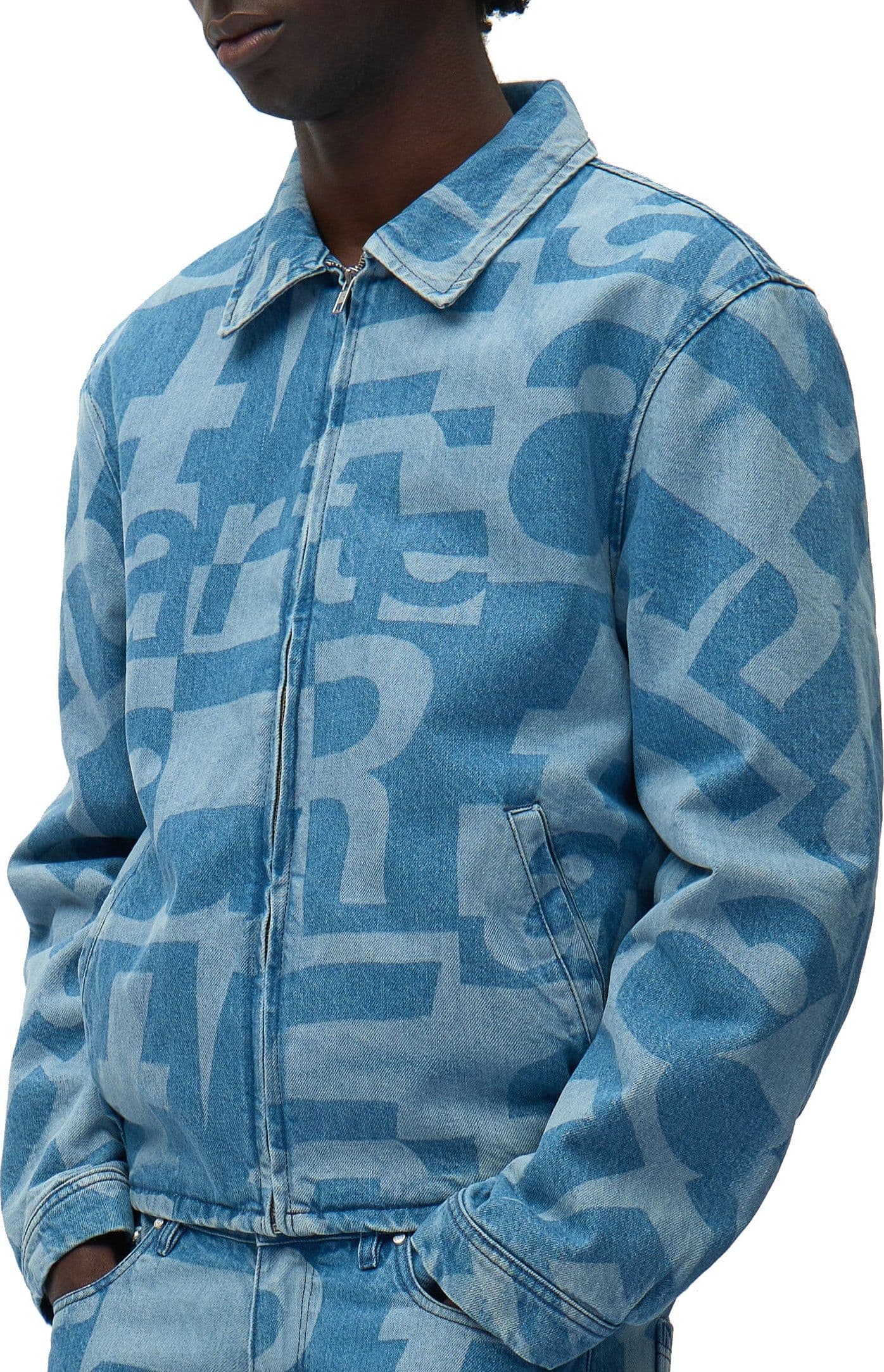 ARTE Giubbotto Jeans Uomo Denim Allover Jacket Raw Denim - 2