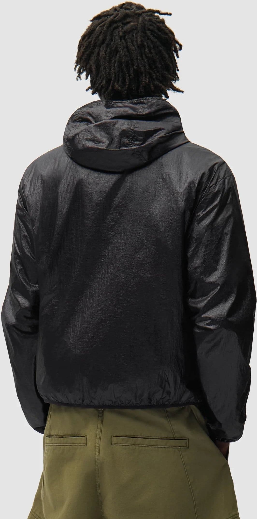 ARTE Giacca a Vento Uomo Shiny Nylon Jacket Black - 2