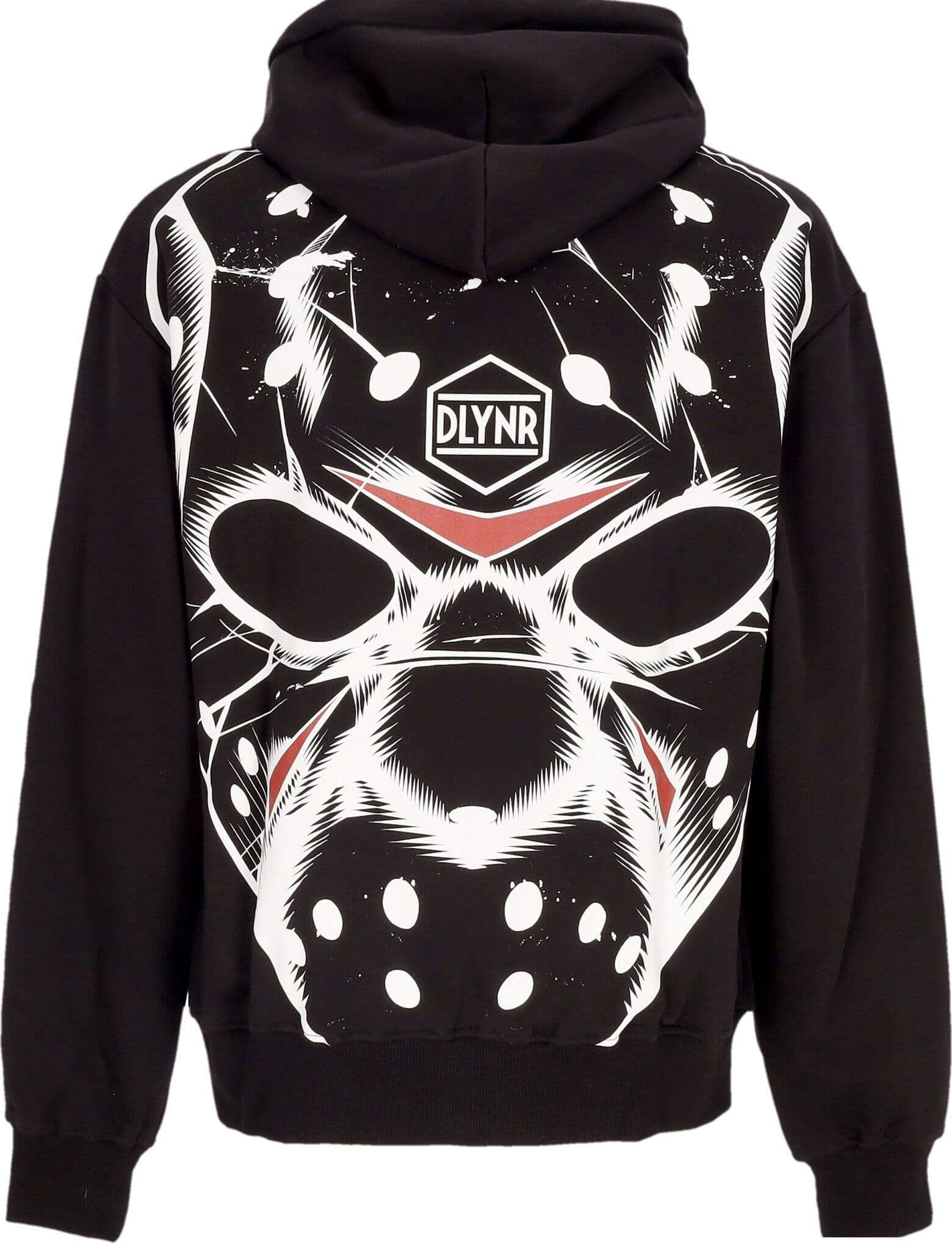 DOLLY NOIRE Felpa Leggera Cappuccio Uomo Hockey Mask Hoodie Black - 2