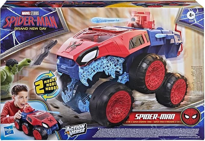 Hasbro - Marvel Spider-Man Carro Armato mordace 2 in 1 - 8