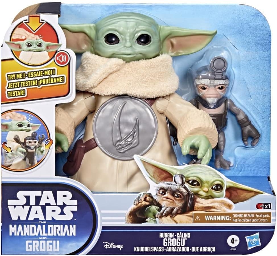 Hasbro - Star Wars Action Figure Elettronica di Grogu Coccolone 16,5 cm - 6