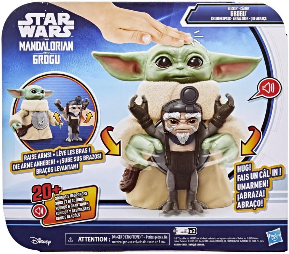 Hasbro - Star Wars Action Figure Elettronica di Grogu Coccolone 16,5 cm - 7