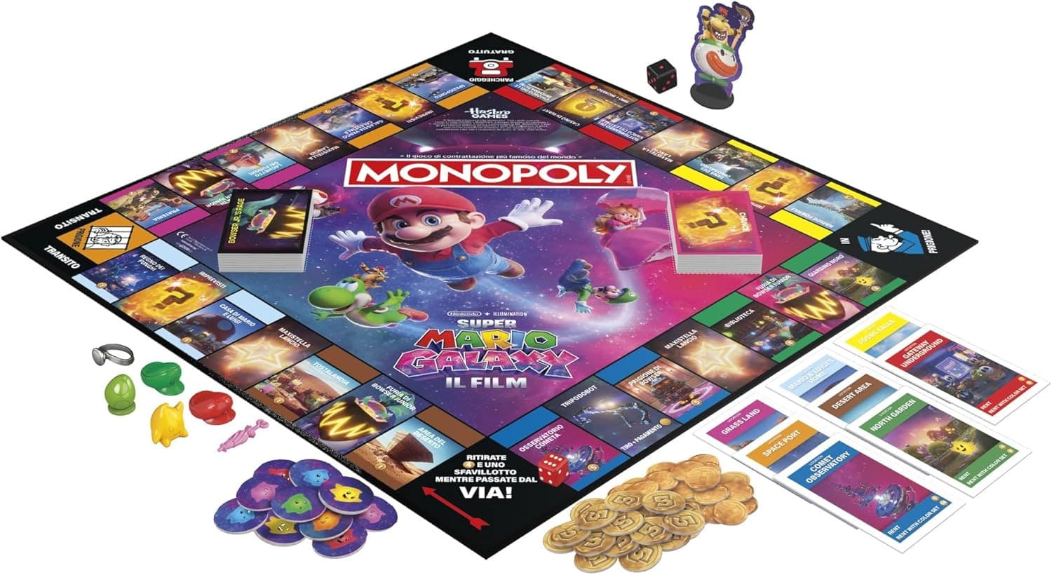 Hasbro - Monopoly Super Mario Galaxy Il Film Gioco da Tavolo - 5