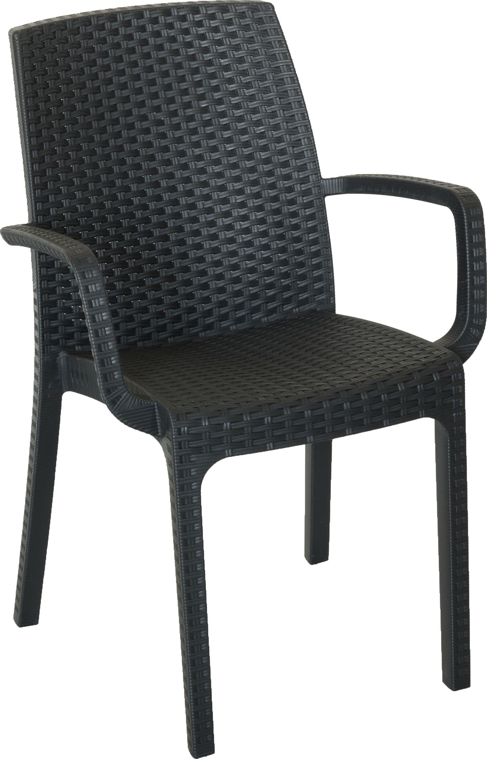 Poltrona Resina Indiana 57 x 59XH86 Cm Antracite