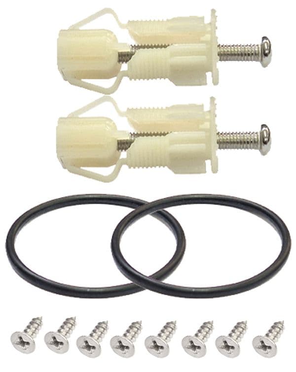 Coppia Cerniere per Copriwater in Acciaio Inox - 2