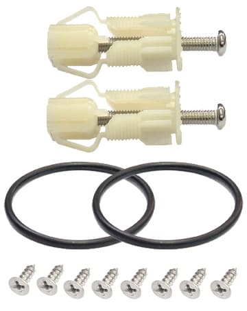 Coppia Cerniere per Copriwater in Acciaio Inox - 2