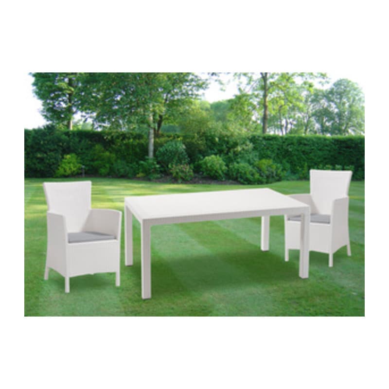 Tavolo da Giardino Melody 160 x 94 x 74 cm in Resina Effetto Rattan Colore - 2