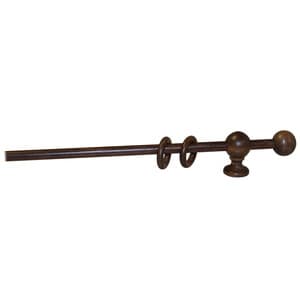 BASTONE LEGNO A STRAPPO D 11 NOCE 120CM C/SUPP.- 1,0 coppie