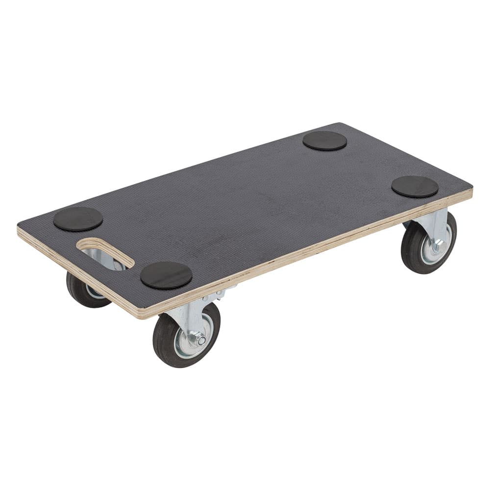Carrello Multiuso Pedana Hit Legno Ruote Portata 29 X 58 cm Ø 95 mm 400 kg