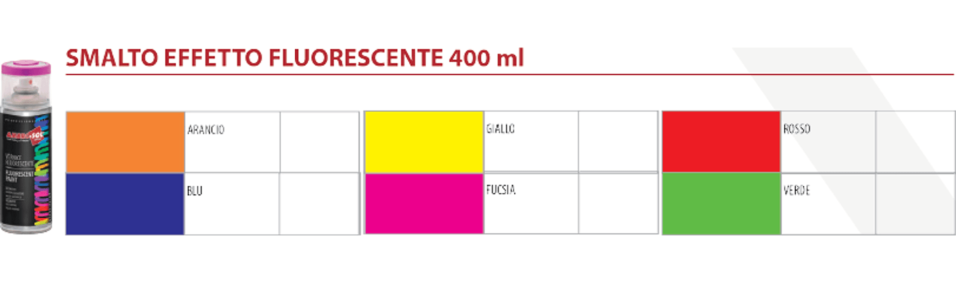 Bomboletta Spray Fluorescente Ambrosol 400 ml Arancio 6 Pezzi - 3