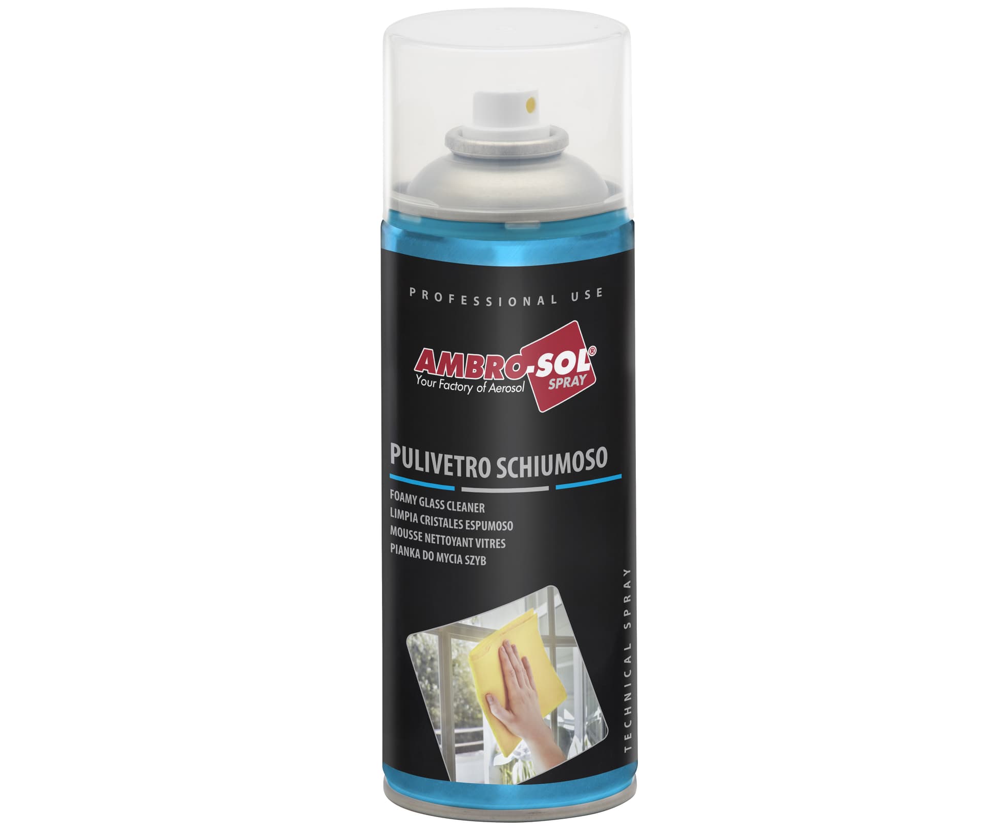 Pulitore Vetri e Schermi Schiumoso Ambrosol 400 ml - 2